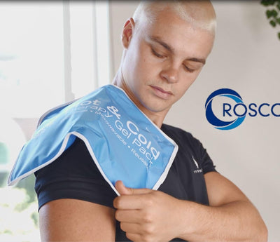 Roscoe Medical Gel Soft Flexible Ice Packs for Injuries, Reusable Freezer Hot and Cold Pack, Cold Compress & Cooling Gel Pad for Shoulder, Hip, Leg, Arm, Ankle & Foot Injury, 7.5 x 11 Inches, Medium