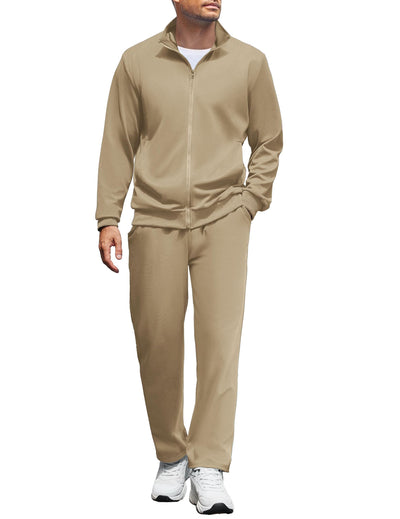 COOFANDY Men's Tracksuits Casual Sweatsuit 2 Piece Full Zip Athletic Jogging Suit Sets Sport Sweat Suit