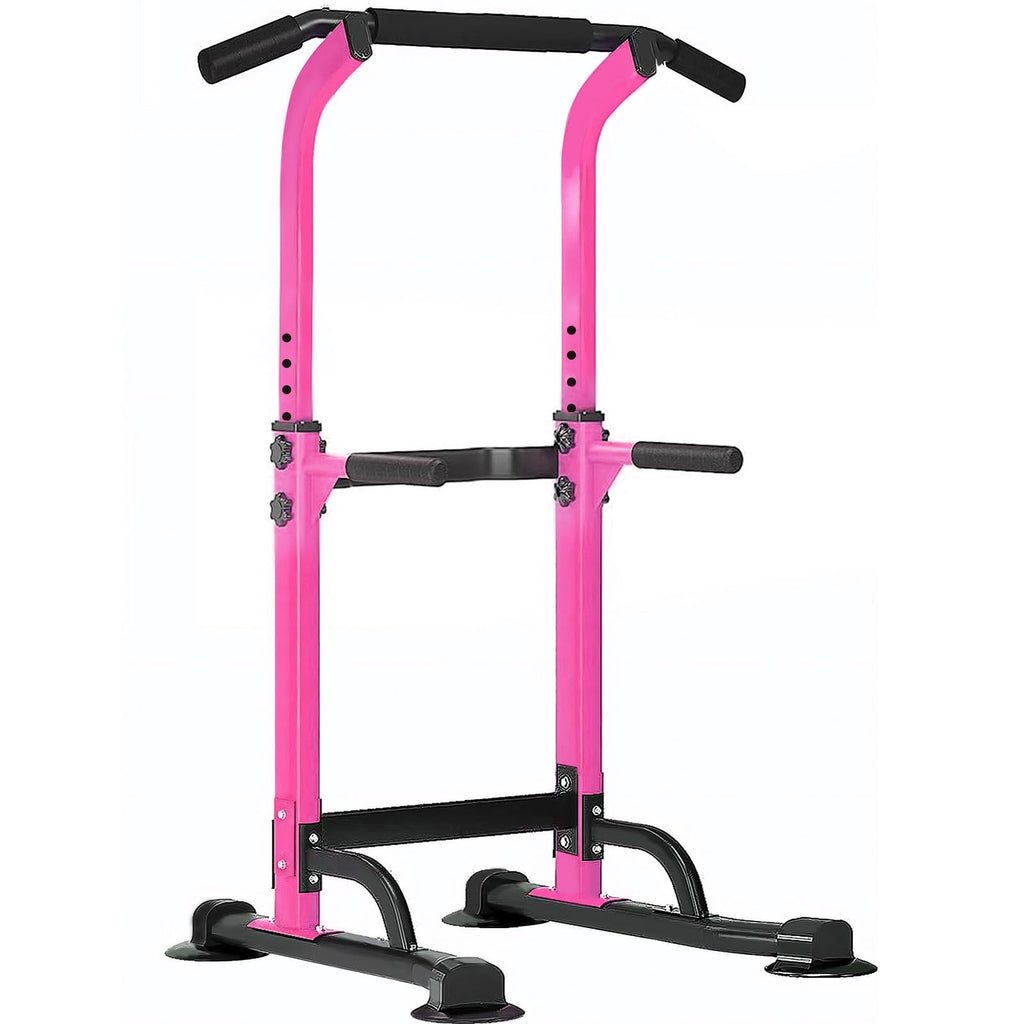 SogesPower Power Tower Dip Station Pull Up Bar for Home Gym Adjustable Height Strength Training Workout Equipment,Pull Up Bar Station