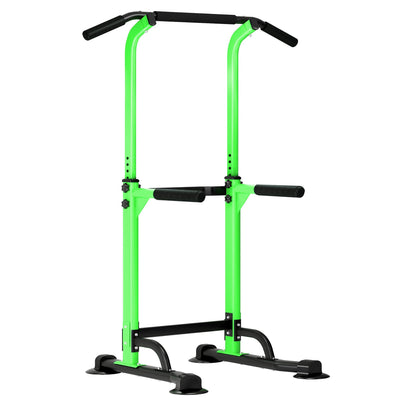 SogesPower Power Tower Dip Station Pull Up Bar for Home Gym Adjustable Height Strength Training Workout Equipment,Pull Up Bar Station