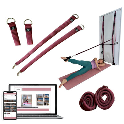 STAERK Pilates Suspension Training System - Premium Resistance Training Kit - At-Home Pilates for Strength & Flexibility - Resistance Bands Set for Home Gym, Travel, and Outdoors