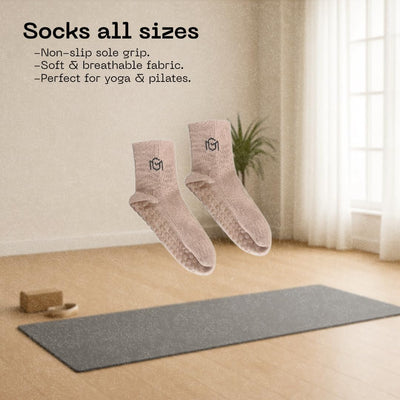 Home Pilates Essentials Kit 9 pcs. Pilates Ring Fitness Trainer, Ankle/Wrist Weights, Resistance Bands, Tote Bag, Grip Socks. Home or Gym/Studio Use. *MAT NOT Included*