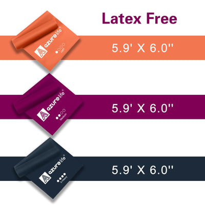 Resistance Bands,Professional Long Non-Latex Elastic Stretch Bands,Exercise Bands for Physical Therapy, Yoga, Pilates, Rehab, at-Home or The Gym Workouts, Strength Training