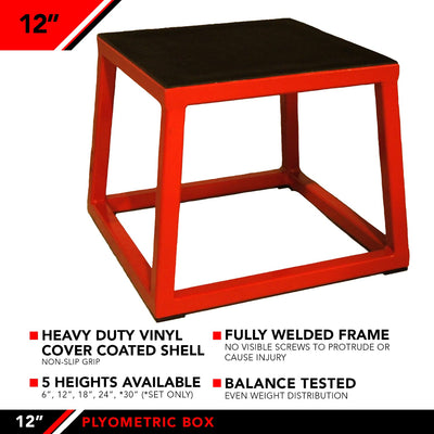 JFIT Plyometric Boxes - Made in Taiwan NO Assembly Required Single - Height Box Set and Adjustable Box Options Plyometric Platform and Jumping Agility Box for Training Conditioning Strength Training