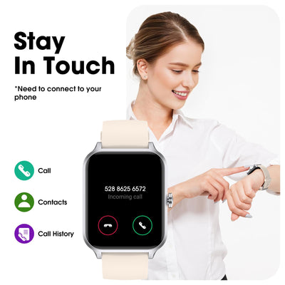 Smart Watch No App/Phone Required,42mm Smartwatch for Women Men,Fitness Tracker Watch with Heart Rate Monitor, Sleep Tracker, Pedometer,Step Counter,IP68 Waterproof, for Android iOS Phones