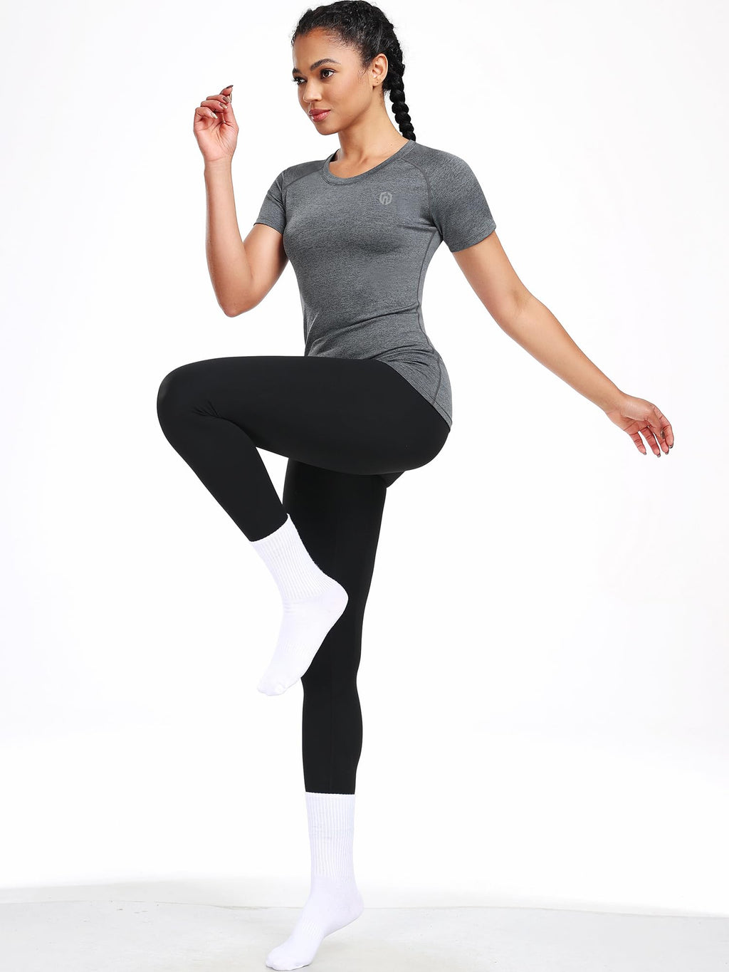 NELEUS Women's 3 Pack Compression Workout Athletic Shirt