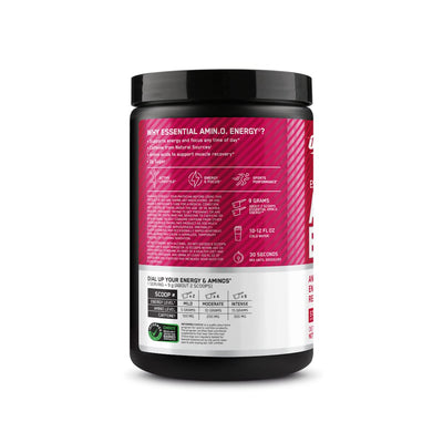 Optimum Nutrition Amino Energy - Pre Workout with Green Tea, BCAA, Amino Acids, Keto Friendly, Green Coffee Extract, Energy Powder - Watermelon, 30 Servings (Packaging May Vary)
