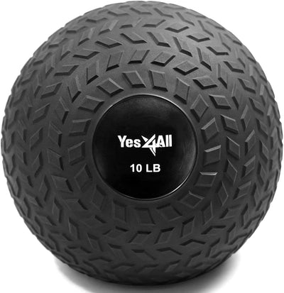 Yes4All Slam Balls, 10-40lb Weighted Ball Weight, Durable PVC Sand Filled Workout Dynamic Slam Ball for Core Strengthen