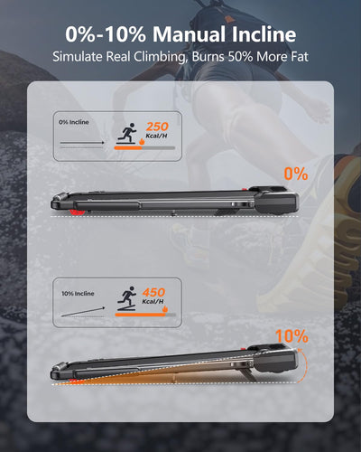 3 in 1 Under Desk Treadmill with Incline, Walking Pad with Removable Desk Workstation, Adjustable Height for Different Need, 300lbs Capacity, Foldable Compact for Home Small Office