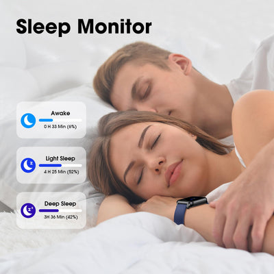 Smart Watch No App/Phone Required,42mm Smartwatch for Women Men,Fitness Tracker Watch with Heart Rate Monitor, Sleep Tracker, Pedometer,Step Counter,IP68 Waterproof, for Android iOS Phones