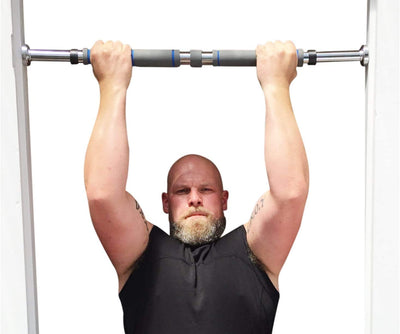Garren Fitness Maximiza Pull Up Bar for Doorway - 27 to 39 Inches Adjustable Width Pullup Bar/Chin up Bar with 3 Sets of Screw-in Heavy-Duty Door-Mounts