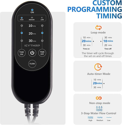 Cold Therapy Machine with Programmable Timer, Portable Ice Machine for Knee After Surgery, Knee Replacement Recovery System for Pain Relief with Compression Pad