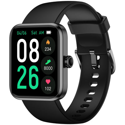 Smart Watch for Women Men, Fitness Tracker Watch with Heart Rate Monitor, Sleep, Blood Oxygen Tracker, 5ATM Waterproof Smartwatch Sports Watch Compatible with Android iOS Phones Step Calories Counter