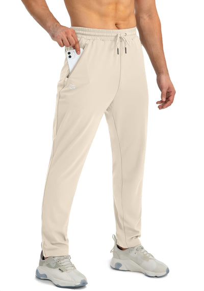 G Gradual Men's Sweatpants with Zipper Pockets Tapered Joggers for Men Athletic Pants for Workout, Jogging, Running