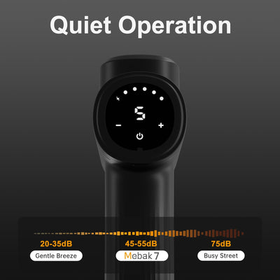 Mebak 7 Massage Gun, Massage Gun Deep Tissue for Pain Relief, Muscle Massager for Home, Office & Gym, 5 Speed Levels