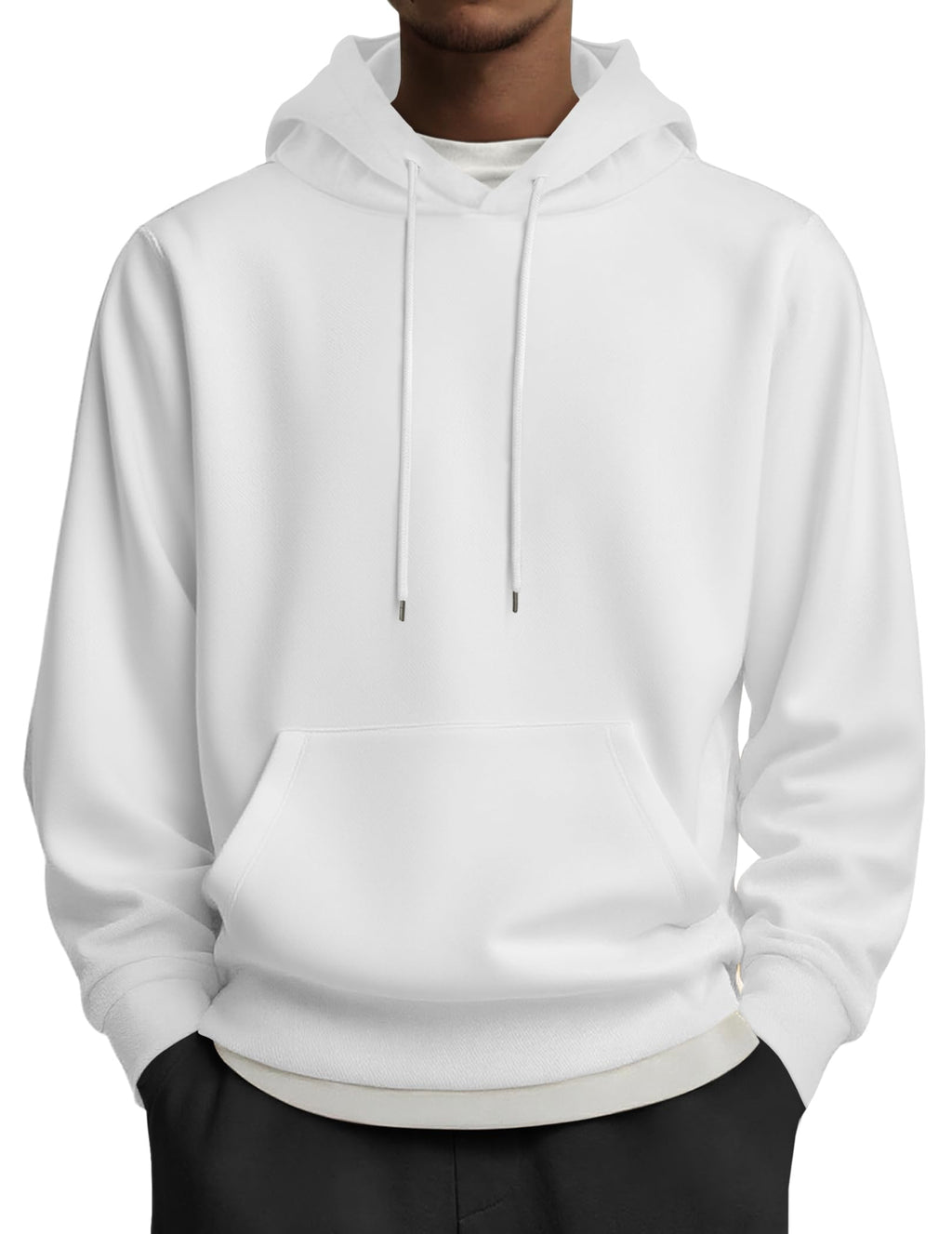 COOFANDY Mens Hoodies Pullover Long Sleeve Casual Fashion Sweatshirts Drawstring Gym Hooded Shirt with Kanga Pocket
