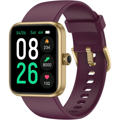 Smart Watch, Fitness Tracker with Heart Rate Monitor, Blood Oxygen, Sleep Tracker, 41mm Touchscreen Smartwatch for Android iOS Swimming Waterproof Pedometer Step Calories Tracker for Women Men