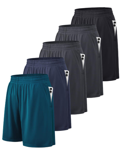 BALENNZ Athletic Shorts for Men with Pockets and Elastic Waistband Quick Dry Activewear