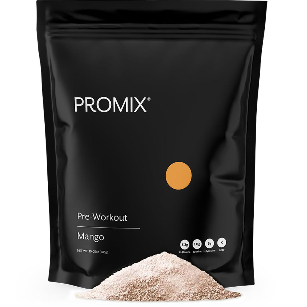Promix Pre-Workout Powder, Strawberry Lemon – Boosts Focus, Energy & Endurance – With Caffeine, B12, Beta-Alanine & L-Tyrosine – Gluten & Dairy-Free, 10.05 oz
