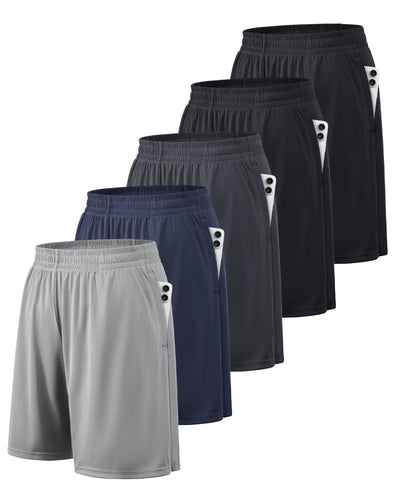 BALENNZ Athletic Shorts for Men with Pockets and Elastic Waistband Quick Dry Activewear