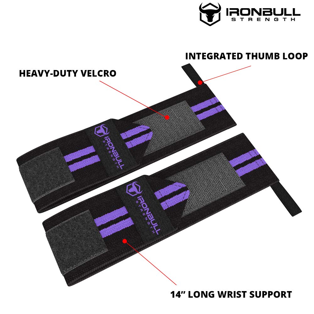 Women Wrist Wraps with Thumb Loops - 12" Professional Grade - Wrist Support Brace and Compression for Cross Training, Weight Lifting, Powerlifting, Strength Training