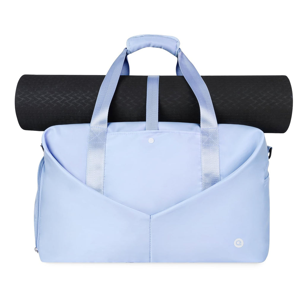 Ceneda 20" Gym Bag for Women with Wet Pocket & Shoe Compartment, Lightweight Duffel Waterproof Carry On Duffle for Travel, Yoga, Overnight (Green)