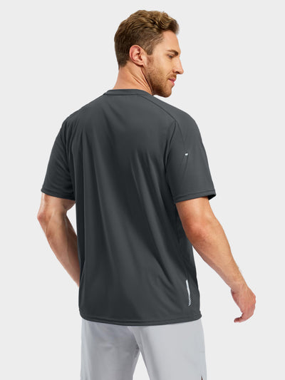 Pudolla Men's Workout Running T-Shirts Lightweight Quick Dry Athletic Gym Shirts for Men Short Sleeve Sport Tee Tops