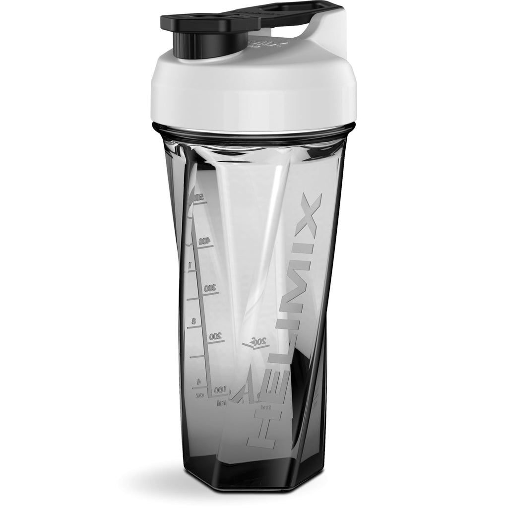 HELIMIX 2.0 Vortex Blender Shaker Bottle Holds upto 28oz | No Blending Ball or Whisk | USA Made | Portable Pre Workout Whey Protein Drink Shaker Cup | Mixes Cocktails Smoothies Shakes | Top Rack Safe