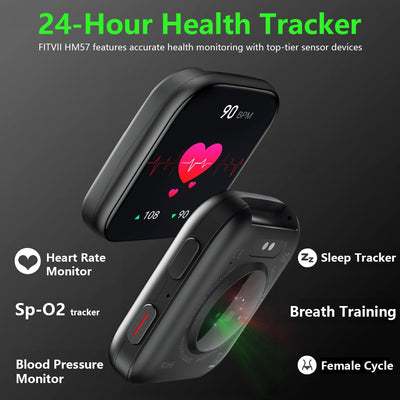 FITVII Health & Fitness Tracker (Answer/Make Calls), Smart Watch with 24/7 Heart Rate and Blood Pressure, Sleep Tracking, Blood Oxygen Monitor, 120+ Sport Modes Activity Tracker for Women Men
