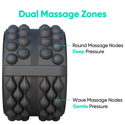 FitBeast Back Roller, Back Wheel Foam Roller - Targeted Muscle Roller for Deep Tissue Massage, Back Stretcher