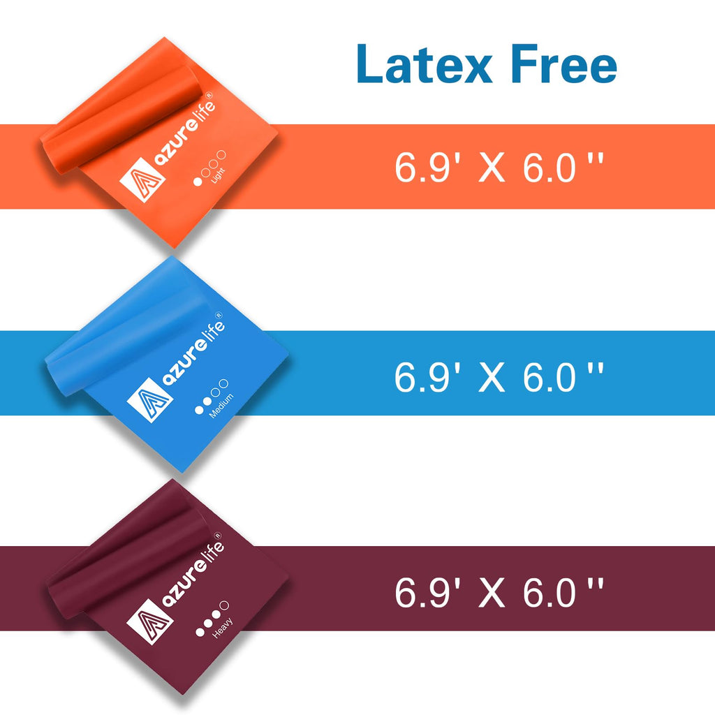 Resistance Bands,Professional Long Non-Latex Elastic Stretch Bands,Exercise Bands for Physical Therapy, Yoga, Pilates, Rehab, at-Home or The Gym Workouts, Strength Training