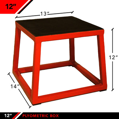 JFIT Plyometric Boxes - Made in Taiwan NO Assembly Required Single - Height Box Set and Adjustable Box Options Plyometric Platform and Jumping Agility Box for Training Conditioning Strength Training
