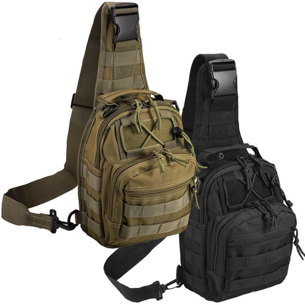 Tactical Shoulder Bag,1000D Outdoor Military Sling Daypack Backpack