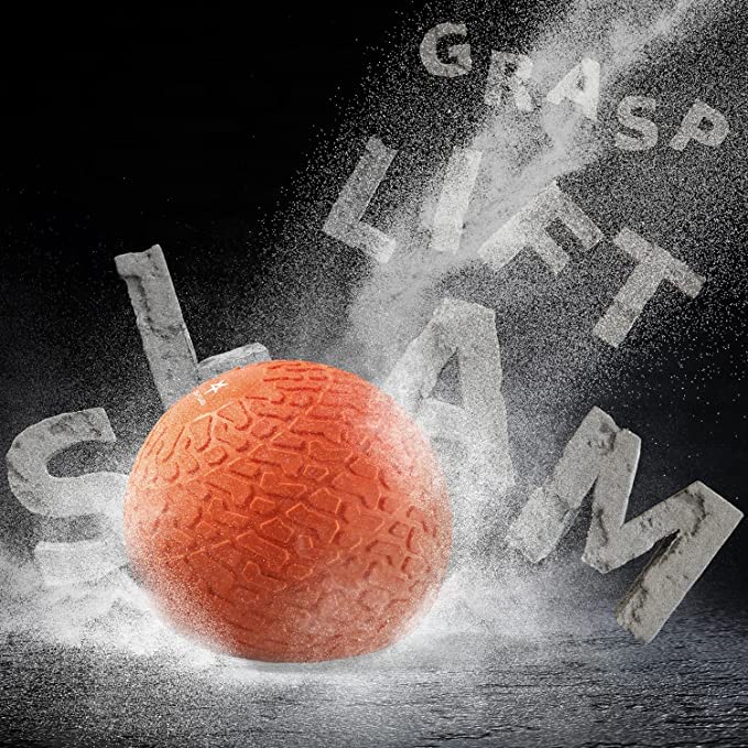 Yes4All Upgraded Fitness Slam Medicine Ball 10lbs for Strength, Power Workout | Exercise, Workout Ball | Orange Beast