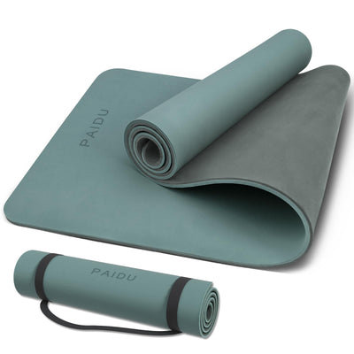 Yoga Mat Non Slip Anti-tear,extra thick-2/5 inch（10MM）High Resiliency Professional POE Yoga Mats for Women Men Kids,72"x24"inch,Workout, Yoga, Pilates and Floor Exercise, with Carrier Strap