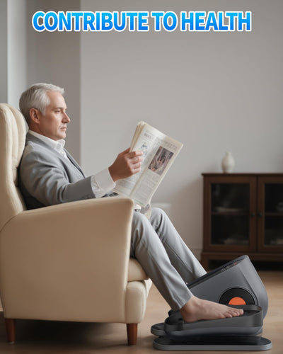 Under Desk Elliptical Machine, Electric Elliptical Leg Exerciser for Seniors with 12 Adjustable, Portable Quiet Elliptical Exercise Machine, Seated Pedal Exerciser with Remote Control