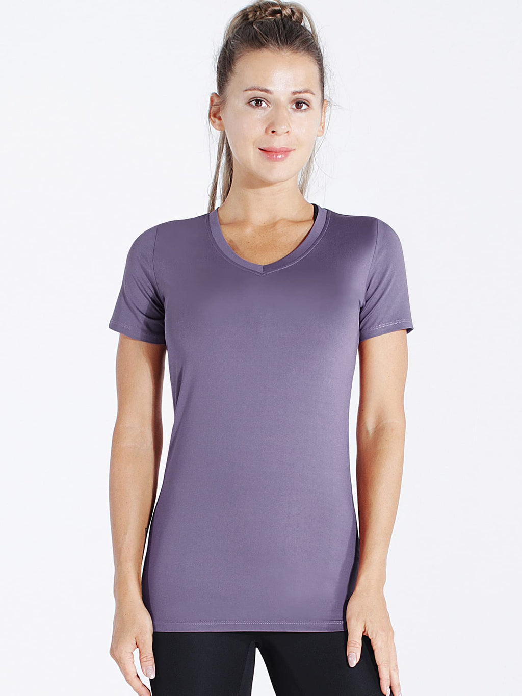 CADMUS 3/4/5 Pack Women's Compression Shirt Running Athletic T-Shirts Workout Tops Baselayer Short Sleeve Yoga Gym Sports