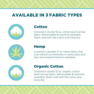 Bean Products Meditation Cushion Mat Set - Zafu Floor Pillow Organic Buckwheat Pillow + Cotton Filled Zabuton Prayer Pad - Meditation Pillow Yoga Knee Pad - Made in USA - 14" Round or 18" Oval