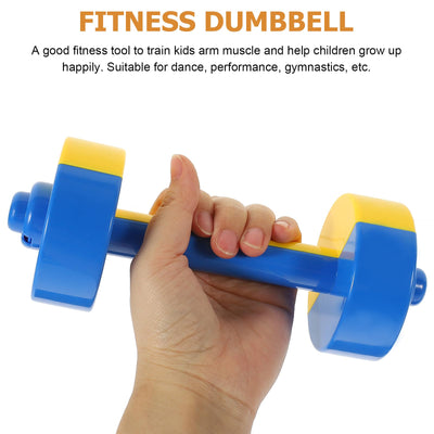 Kids Dumbbell Toy 1 Pair Kids Weight Lifting Set Plastic Dumbbell Toy Gym Sports Workout Equipment for Kids