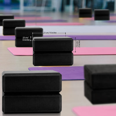 10 Pcs Foam EVA Yoga Blocks Lightweight Non Slip Supportive Yoga Bricks for Pilates Stretching and Meditation, Women Men Yogi Beginners