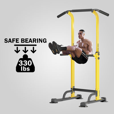 SogesPower Power Tower Dip Station Pull Up Bar for Home Gym Adjustable Height Strength Training Workout Equipment,Pull Up Bar Station