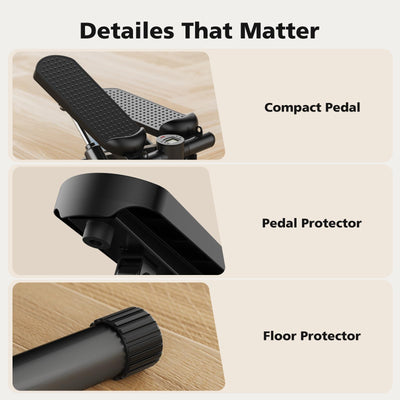 OLIXIS Steppers for Exercise at Home Workout Equipment, Mini Stepper Exercise Machine for Senior Citizens, Twist Stepper with Resistance Bands, Cardio Weight Loss Equipment Home Fitness