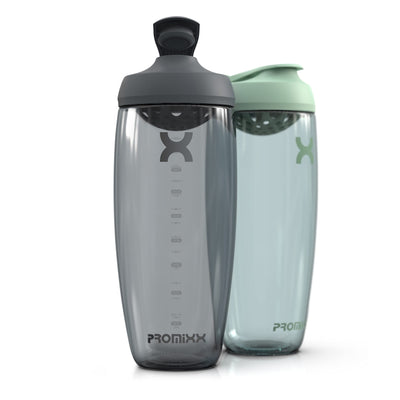 Promixx Pursuit Protein Shaker Bottle (24 oz) – Silent No-Ball Mixer, Leak-Proof Lid, BPA/BPS & Phthalate-Free ECOZEN – Easy-Clean Shaker Cup for Protein Shakes, Pre & Post-Workout Smoothies