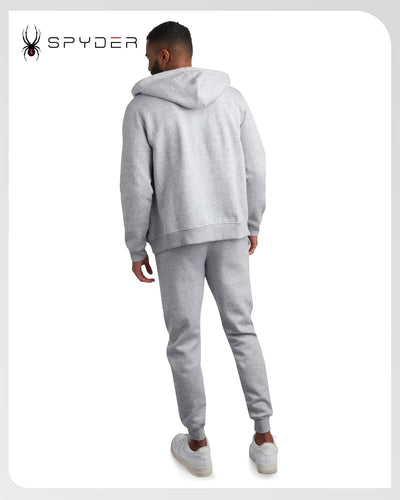 Spyder Mens Tracksuit - 2 Piece Sweatsuit for Men with Zip Up Hoodie & Jogger Sweatpants, Track Suit for Jogging or Warm Up