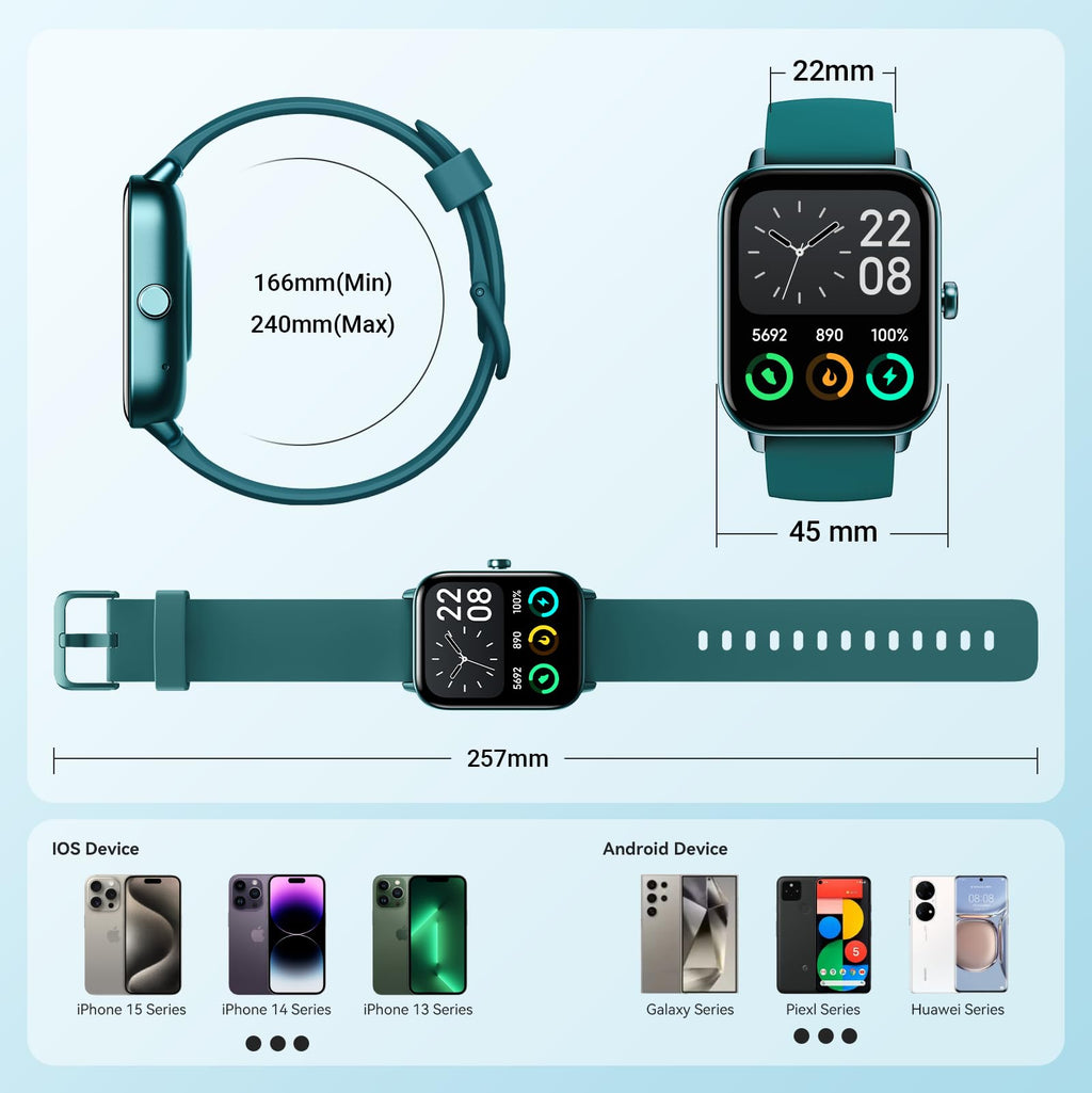 Smart Watch for Women Android & iPhone, Alexa Built-in, IP68 Waterproof Activity Fitness Tracker with Bluetooth Call (Answer/Make), 1.8" Smartwatch with Heart Rate/SpO2/Sleep Monitor, 100+ Sports Mode