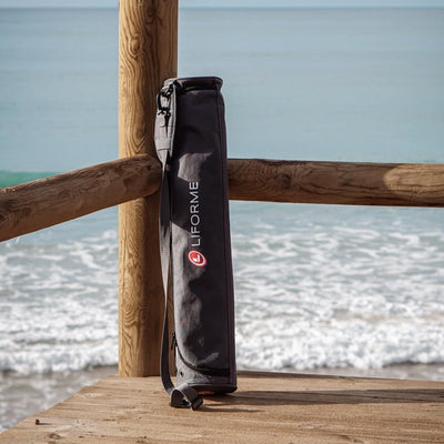 Liforme Original Yoga Mat – Free Yoga Bag Included - Patented Alignment System, Warrior-like Grip, Non-slip, Eco-friendly, sweat-resistant, long, wide, 4.2mm thick mat for comfort