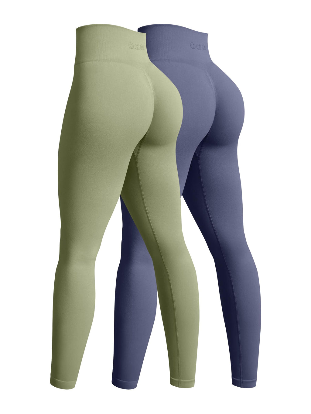 OQQ Women's 2 Piece Yoga Legging Seamless Workout High Waist Butt Liftings Athletic Leggings