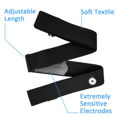 KYTO Heart Rate Monitor Chest Strap, ANT+/ Bluetooth, Compatible with iOS/Android APPs, Cycling/Yoga/Basketball/Running/Fitness Exercise/Boxing