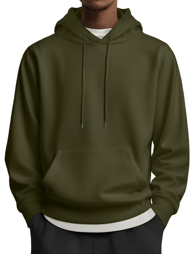 COOFANDY Mens Hoodies Pullover Long Sleeve Casual Fashion Sweatshirts Drawstring Gym Hooded Shirt with Kanga Pocket
