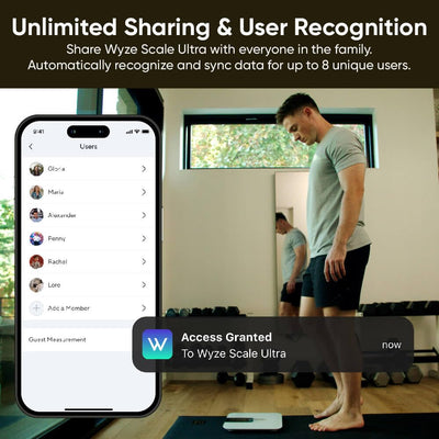Ultra, Smart Scale with 4.3" Color Display, Digital Bathroom Scale for Body Weight BMI Muscle Mass Composition, Wi-Fi & Bluetooth Body Fat Scale with Heart Rate, 400 lbs (Black)